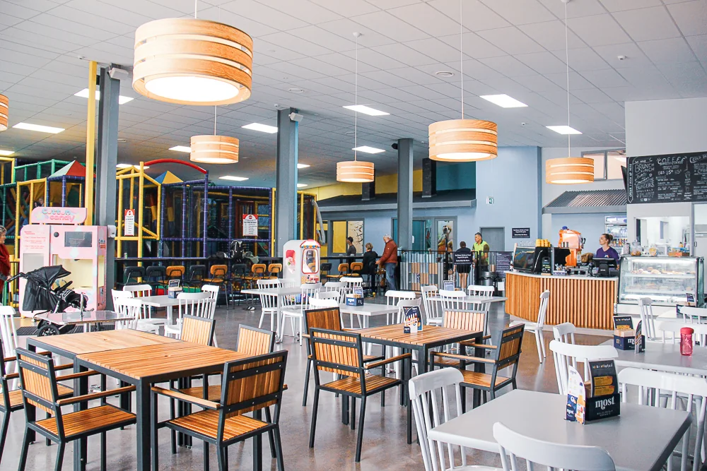 Coffee and treats at Gum Drops Café