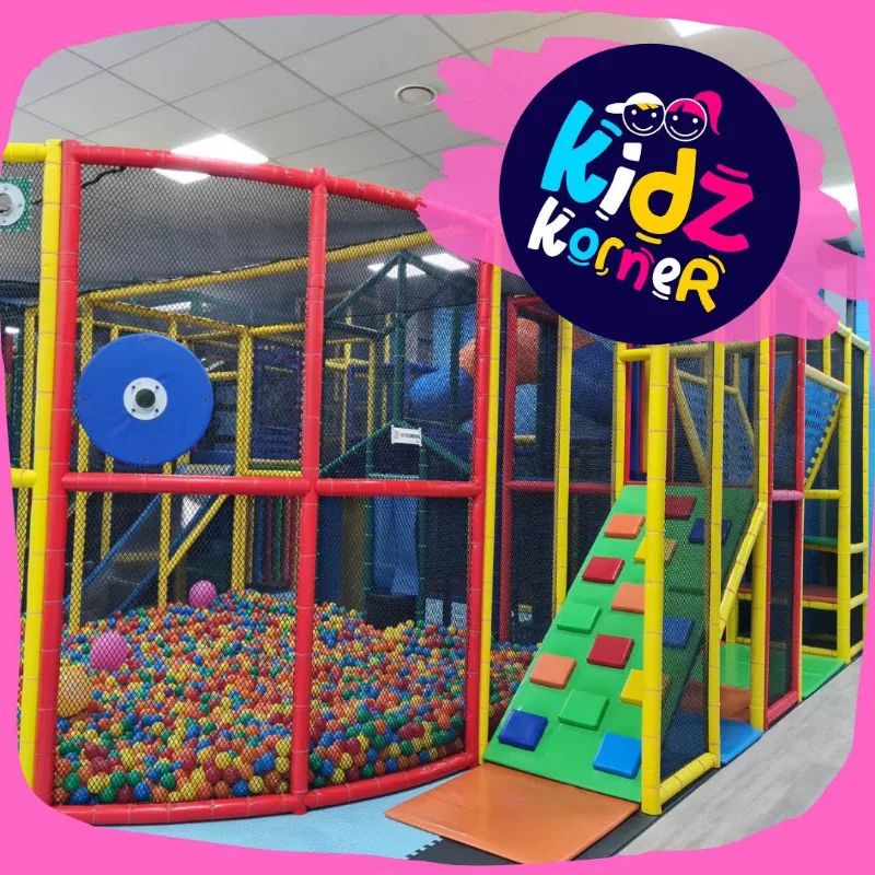 Ball pit and climbing frame at Kidz Korner
