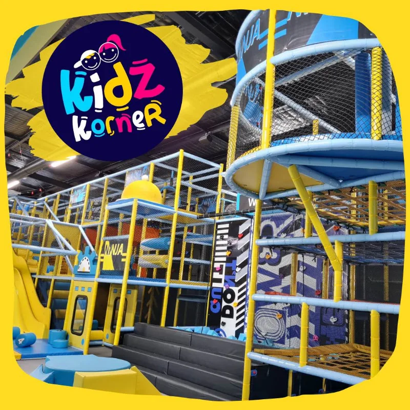 Main playground structure at Kidz Korner