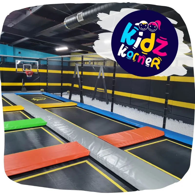Trampoline zone at Kidz Korner